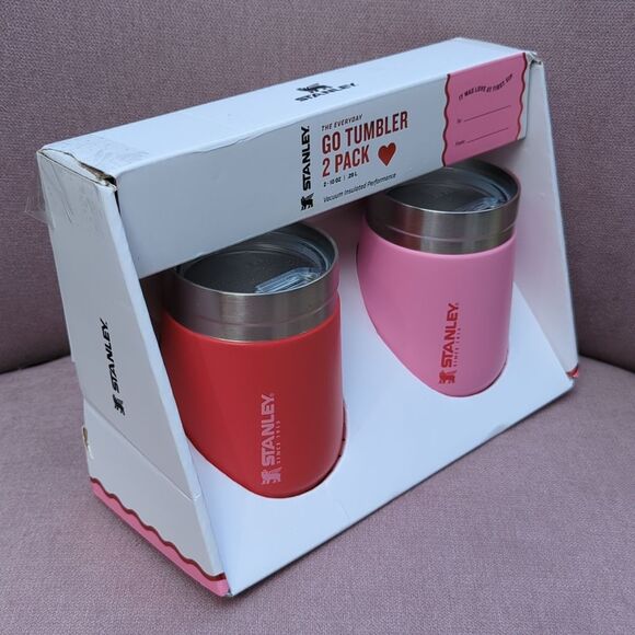 Stanley Pink and Red Everyday Go Tumbler 2 Pack, 2 x 10 oz NWT - Picture 4 of 8